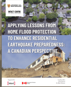 Earthquake report cover page